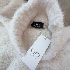 Vici Women's Cozy Cream Long Sleeve Dress